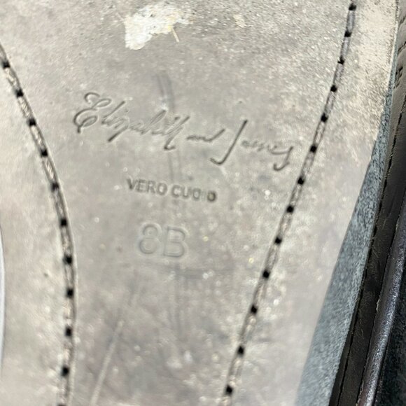 Elizabeth And James Shoes Womens Size 8 Elisa Ankle Bootie Open Toe Black Kilte - Picture 8 of 9